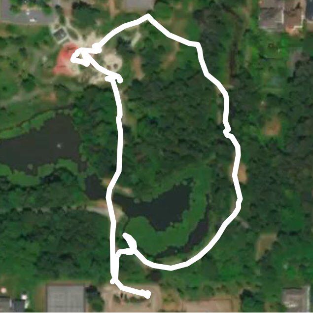 Garden City Park Lake with Bridge and Playground