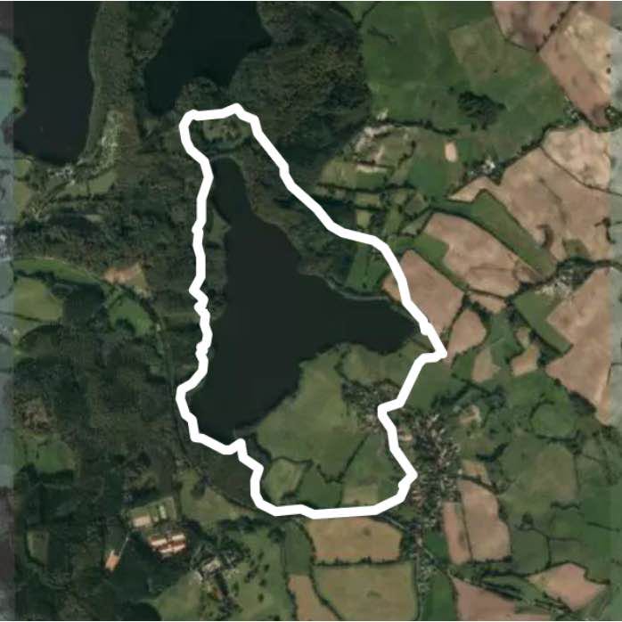 Great Schierensee walking route map in Rumohr