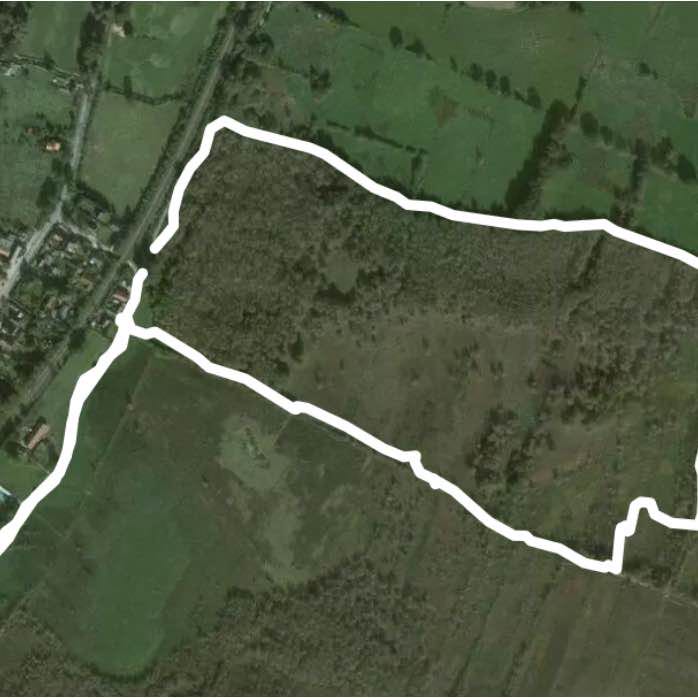 Dosenmoor walking route map in Bordesholm