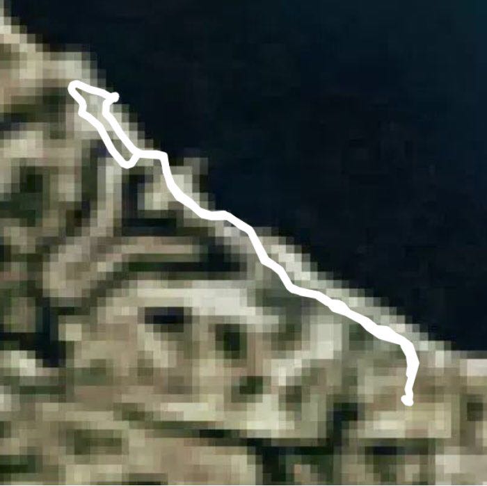 Marjan walking route map in Kish