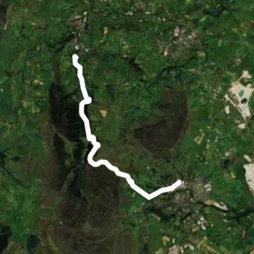 Whalley bridge to buxton walking route map in Whaley Bridge