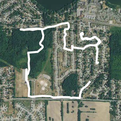 Park near Nelson walking route map in Belleville