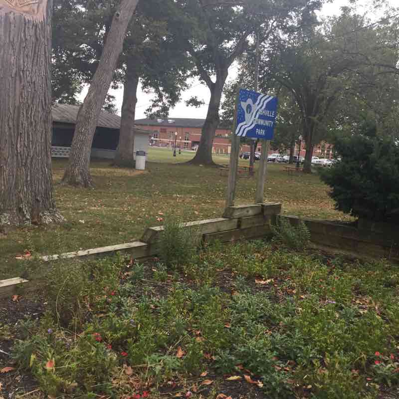 Ashville Community Park walking route map in Ashville