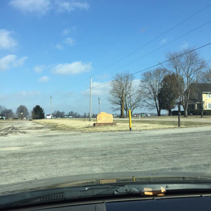 Teays Valley Viking Fields walking route map in Ashville