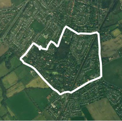 Town Green walking route map in Aughton
