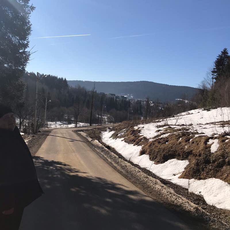 Skhodnitsa day 2 walking route map in Skhidnytsya