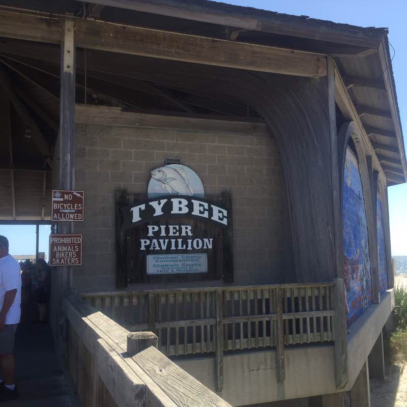 Tybee Pier&Pavilion walking route map in Tybee Island