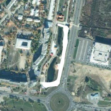 Friendship park walking route map in Blagoveshchensk