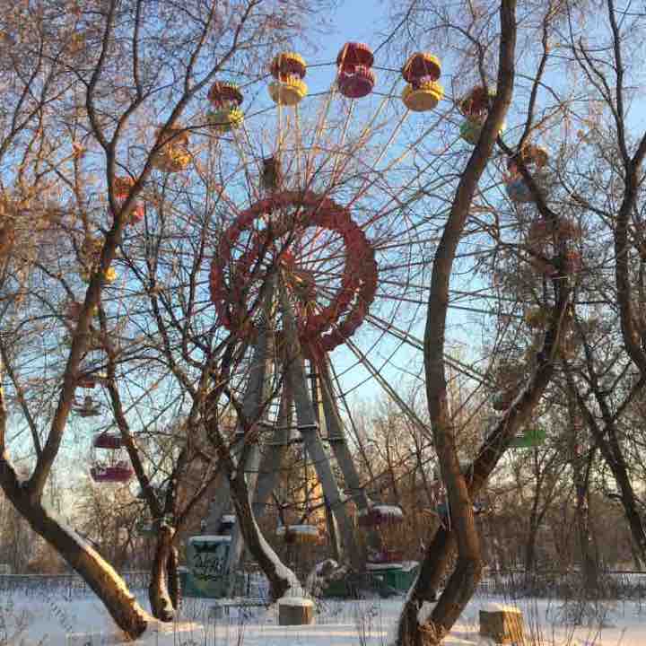 My favorite park walking route map in Barnaul