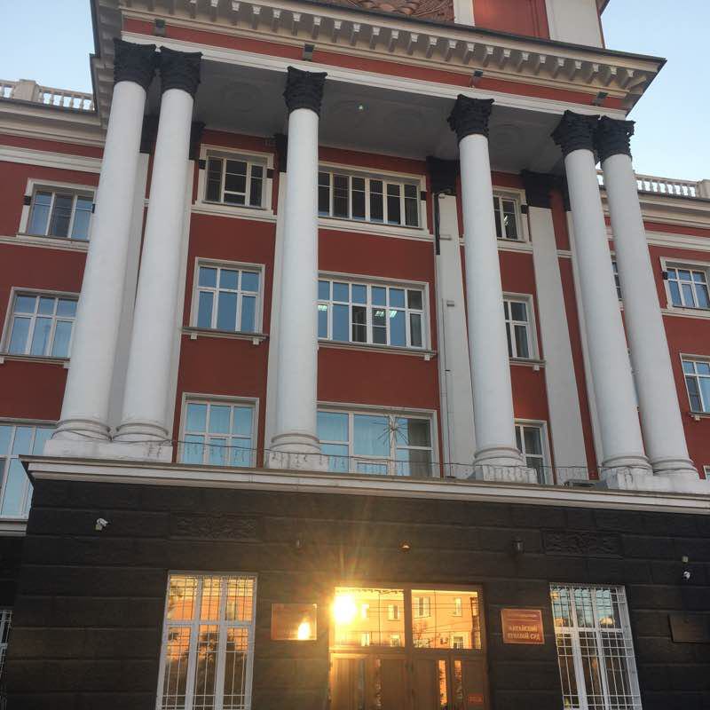 Lenin Avenue, Barnaul. walking route map in Barnaul