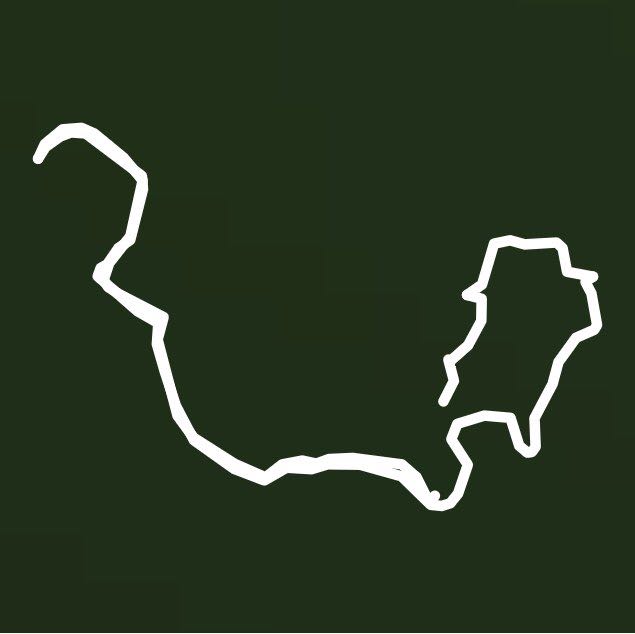 Dalmatian wounds walking route map in Šibenik