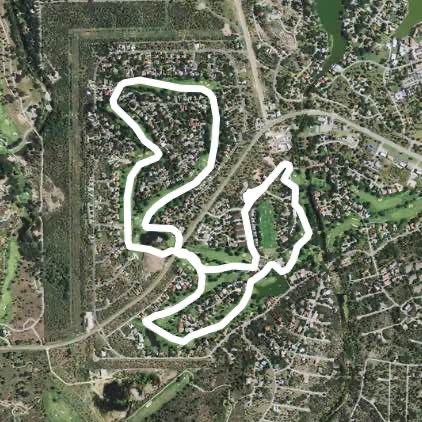 The Boot walking route map in Horseshoe Bay