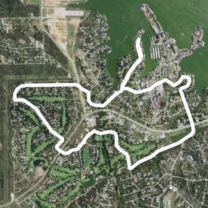 Resort walking route map in Horseshoe Bay