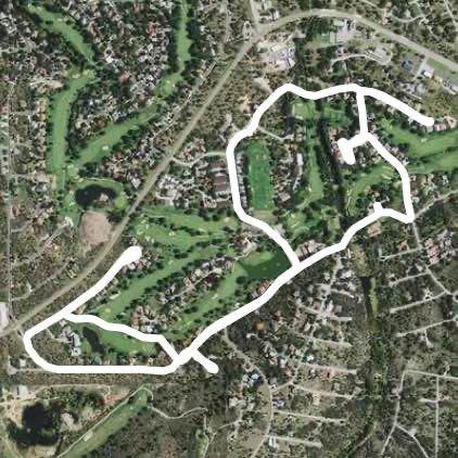 East of 2147 walking route map in Horseshoe Bay