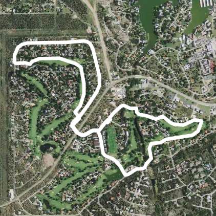 Figure Eight walking route map in Horseshoe Bay