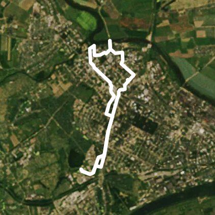 Kolomna walking route map in Kolomna