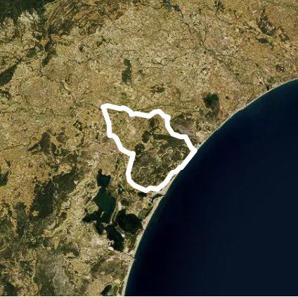 Beach route walking route map in Cuxac-d'Aude