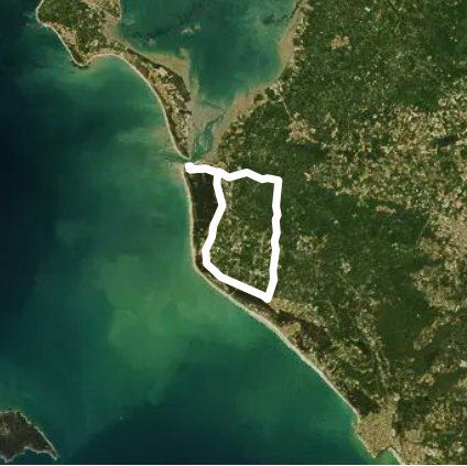 The Barre-de-Monts walking route map in La Barre-de-Monts