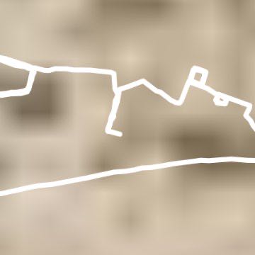 Arteaga magical town walking route map in Arteaga