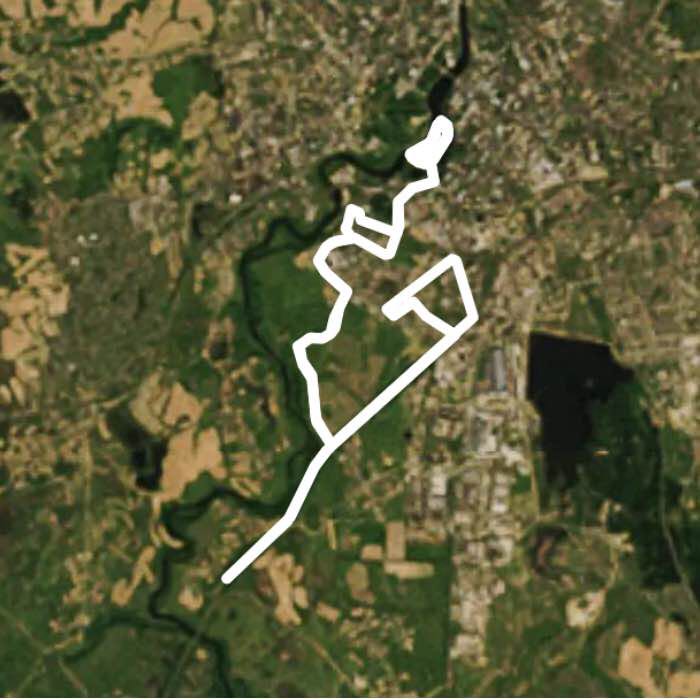 Soft walking route map in Velikiye Luki