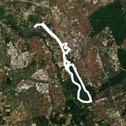 Citytour Hannover walking route map in Hannover