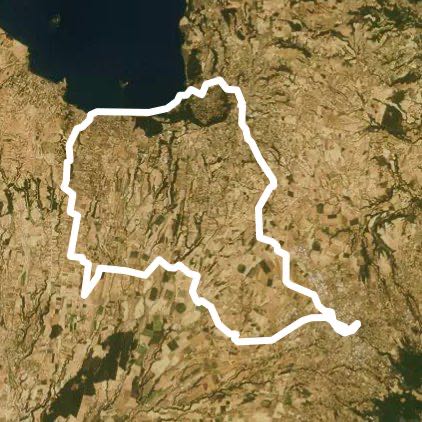 Montefiascone Marta river and monterazzano descent walking route map in Viterbo