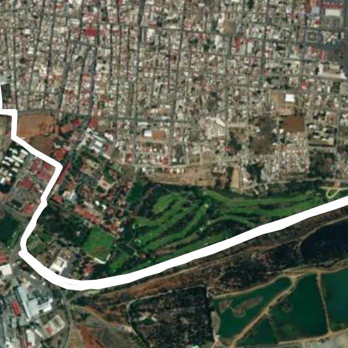 The miner walking route map in Fresnillo