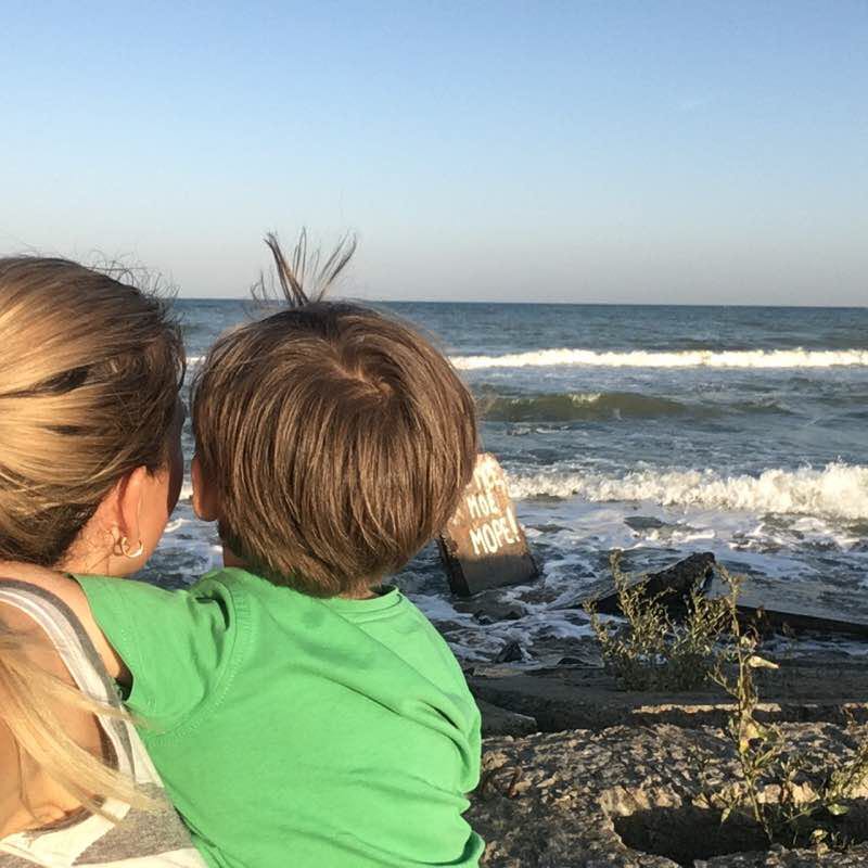 Seaside walking route map in Zatoka