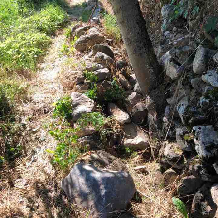Montellà in Cerdanya walking route map in Olià