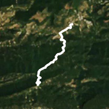 Bellmunt glass monastery walking route map in Vidrà