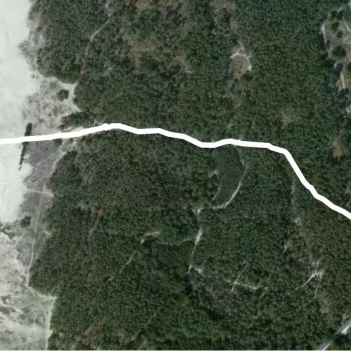 Turballe road walking route map in Guérande