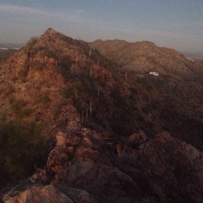 Trail 8A on Glendale ave y 32 street walking route map in Paradise Valley