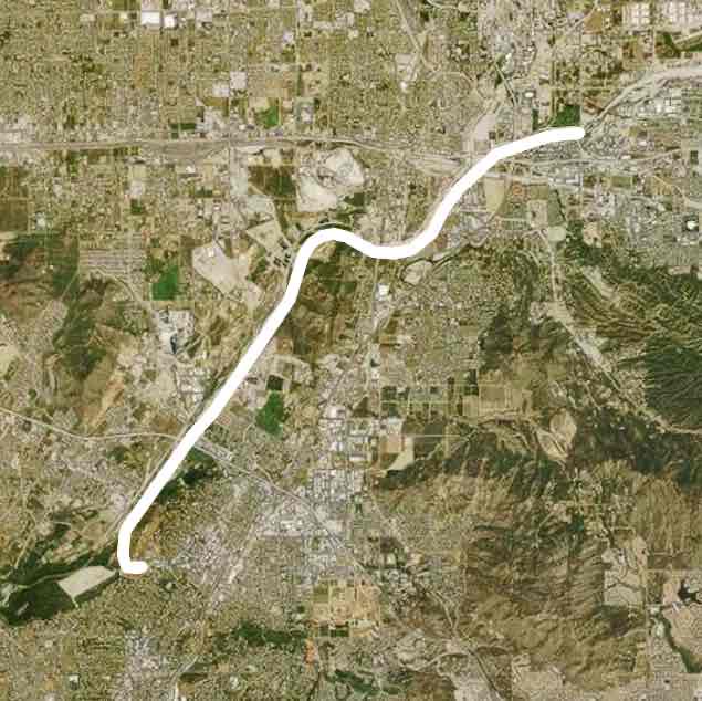 Santa Ana river bed