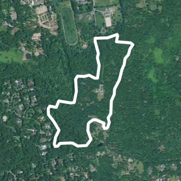 Estate path walking route map in Syosset