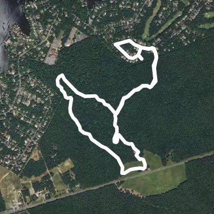 Saunders Field walking route map in Spotsylvania Courthouse