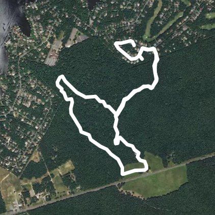 Saunders Field walking route map in Spotsylvania Courthouse