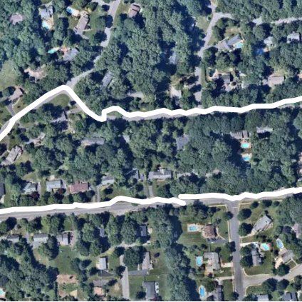 Townsend Loop walking route map in Allenhurst