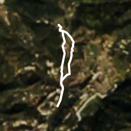 Eoulx walking route map in Castellane