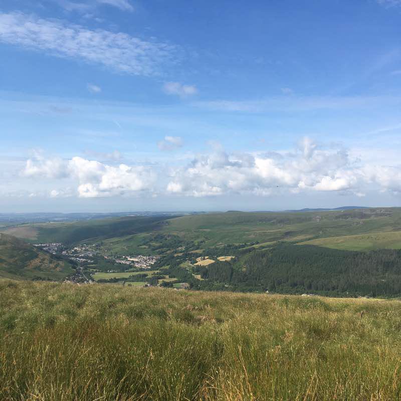 Gap over to Clydach Vale Walk Trail Treorchy, Wales Pacer
