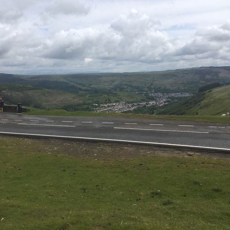 Gap mountain walking route map in Ton Pentre