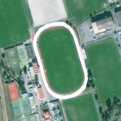 Balma sports complex walking route map in Balma