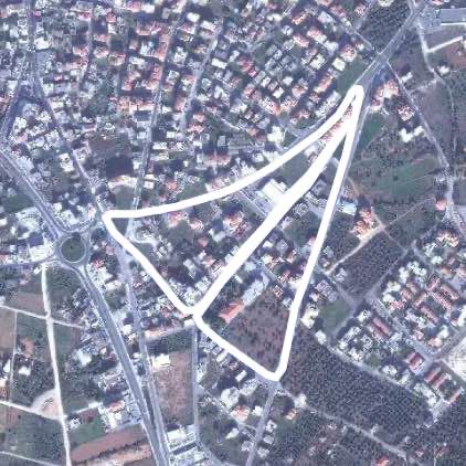 Agrinio University walking route map in Agrinio