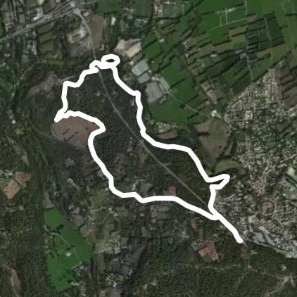 Big walking route map in Grans