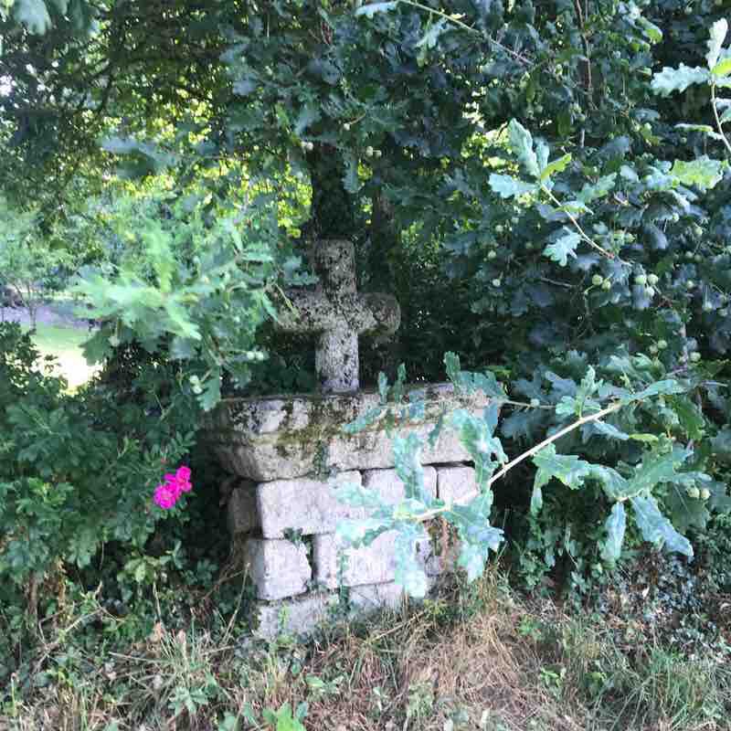 The Rooster's Cross walking route map in Elven