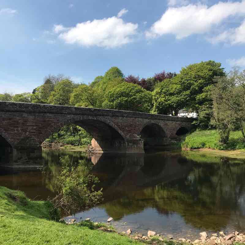 B walking route map in Croglin