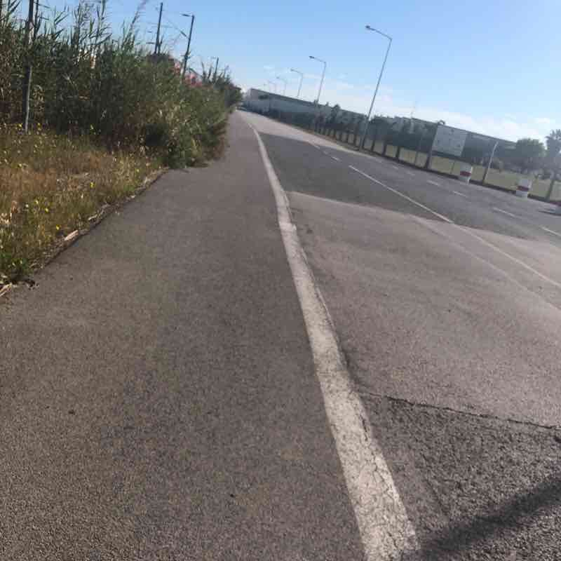Station Rail walking route map in Alverca do Ribatejo
