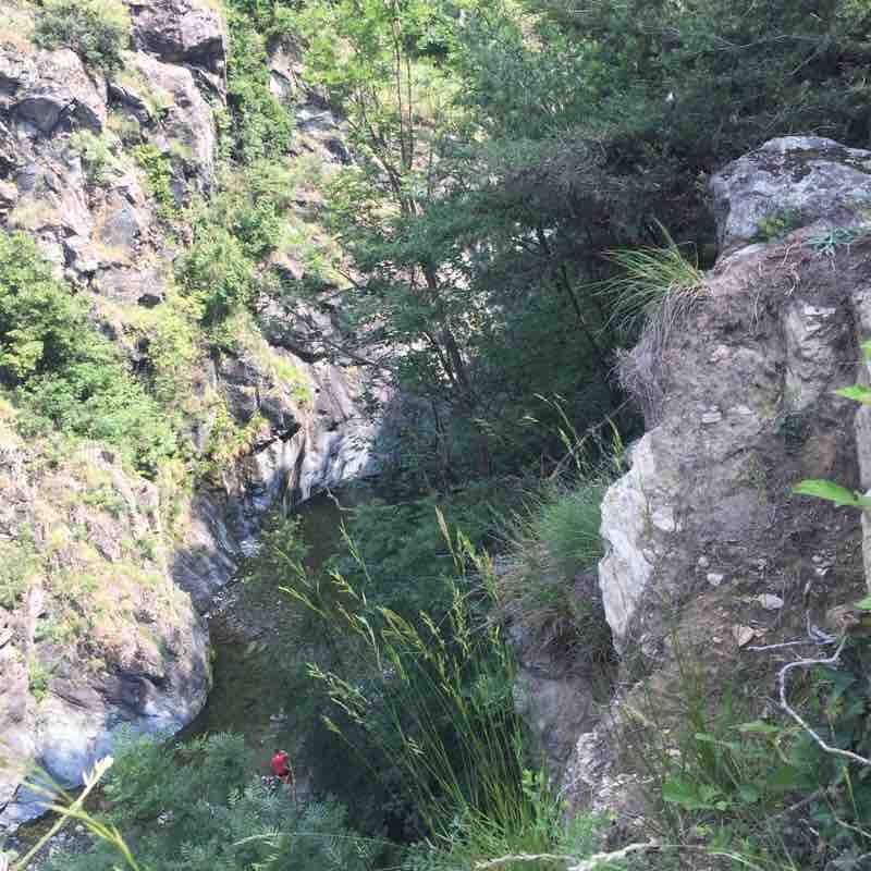 Goja del Pis walking route map in Rivera