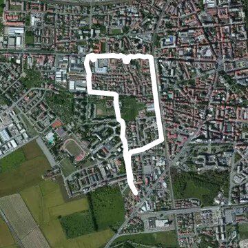 Morning walk to Vercelli walking route map in Vercelli