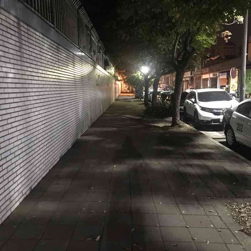 Around school and police station 