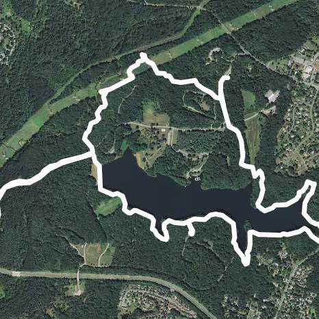 Clopper lake walking route map in Gaithersburg